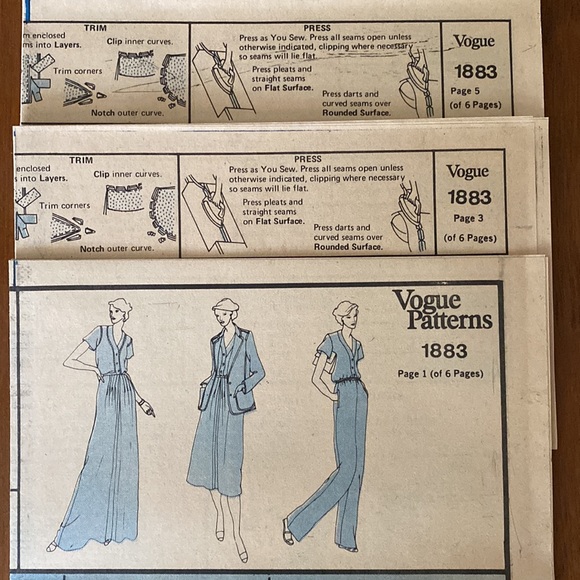 VTG Vogue American Designer Anne Klein Uncut Sewing Pattern - Picture 3 of 12